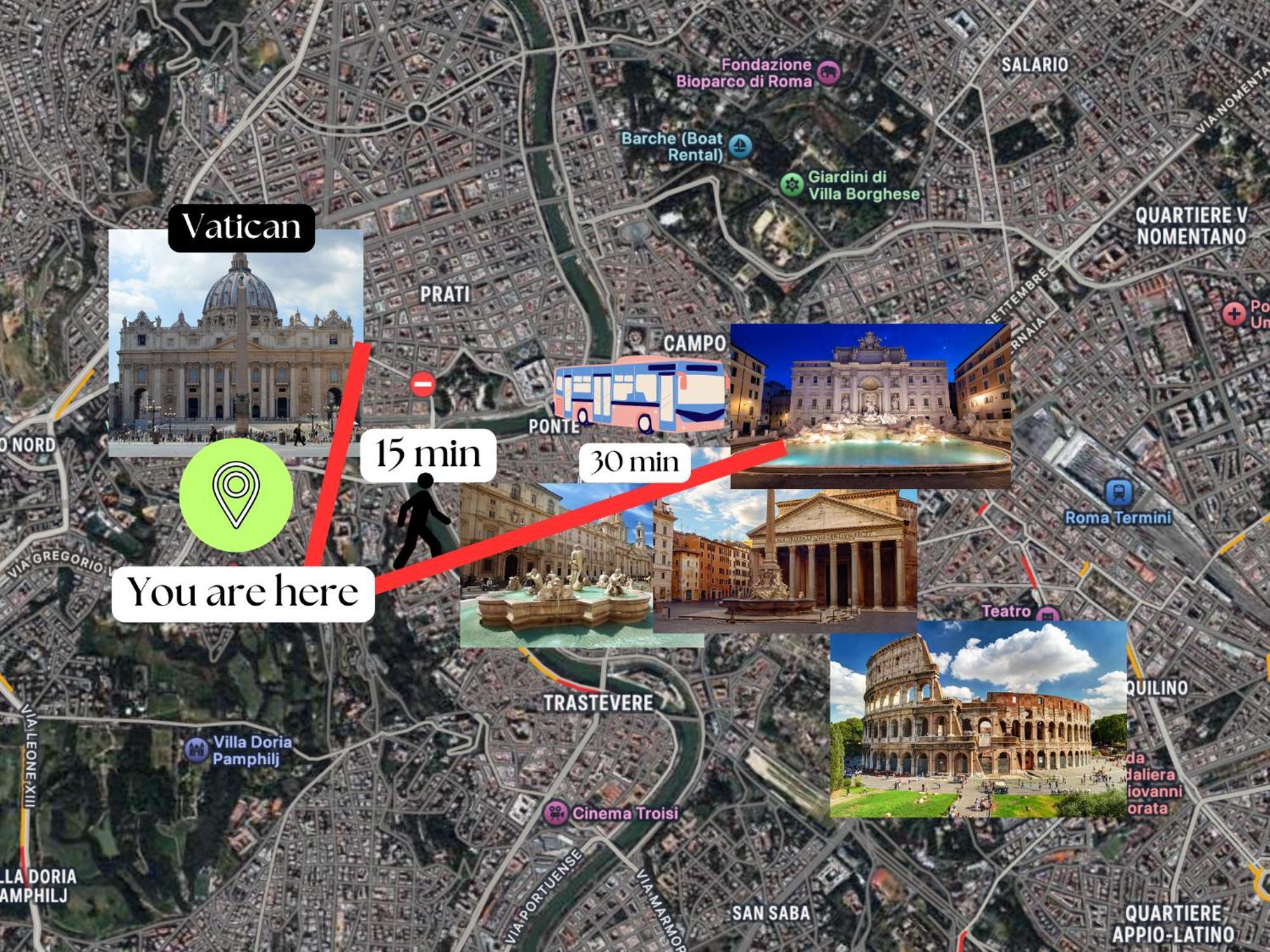 3 Min Da Stazione San Pietro * Rom